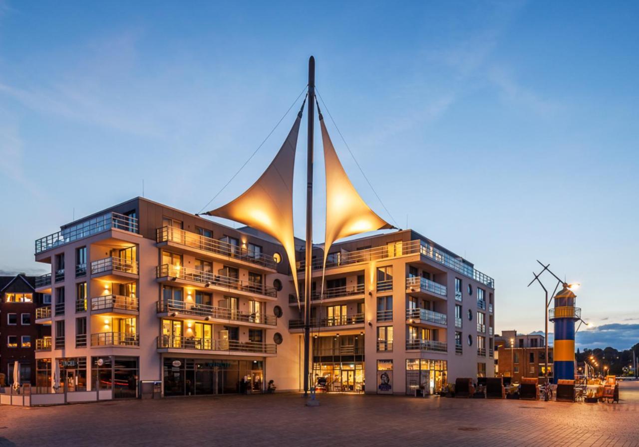 Apartmenthaus Hafenspitze Ap 5 - "Am Yachthafen 5" - Blickrichtung Offenes Meerstrandpromenade Эккернфёрде Экстерьер фото